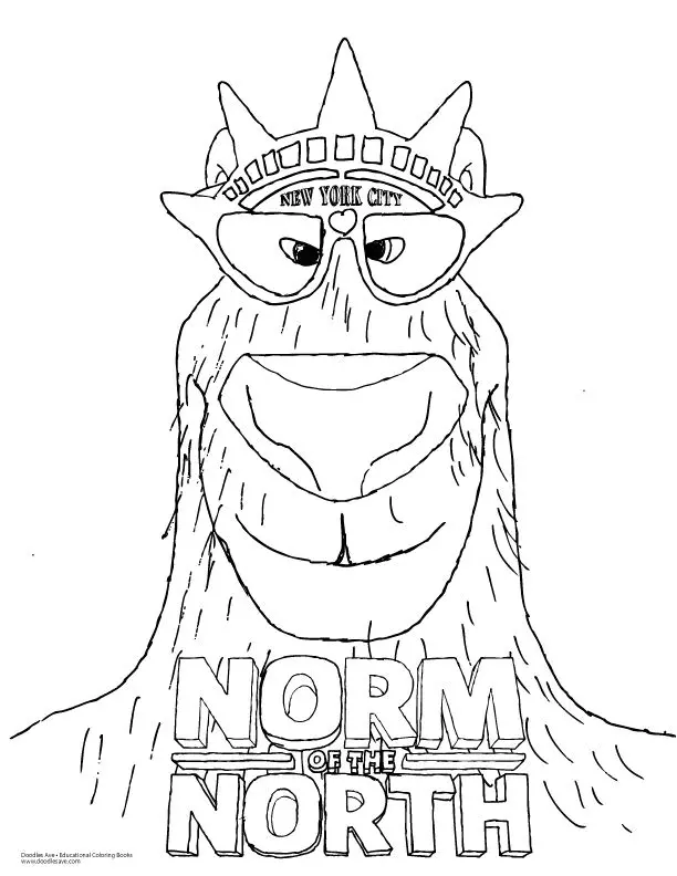 Desenhos de Norma do Norte Para Colorir 4