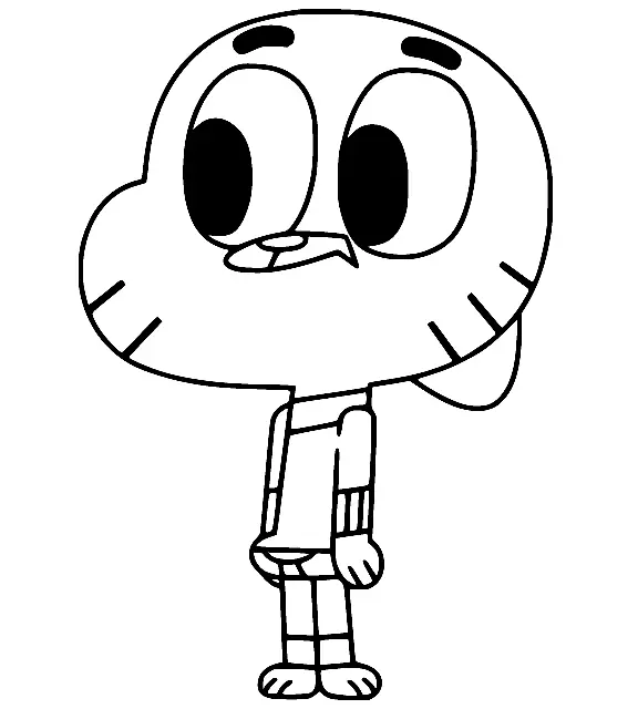 Desenhos de O Incrivel Mundo de Gumball Para Colorir 12