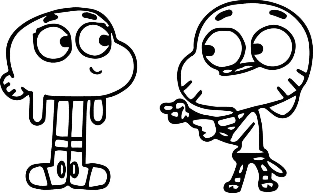 Desenhos de O Incrivel Mundo de Gumball Para Colorir 14