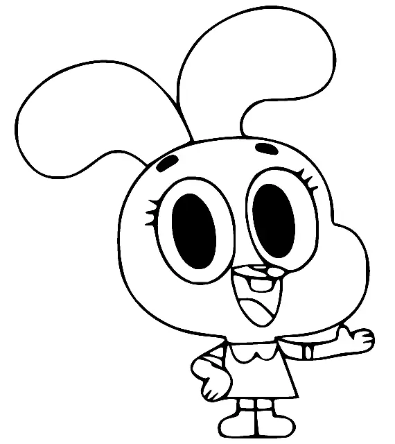 Desenhos de O Incrivel Mundo de Gumball Para Colorir 16