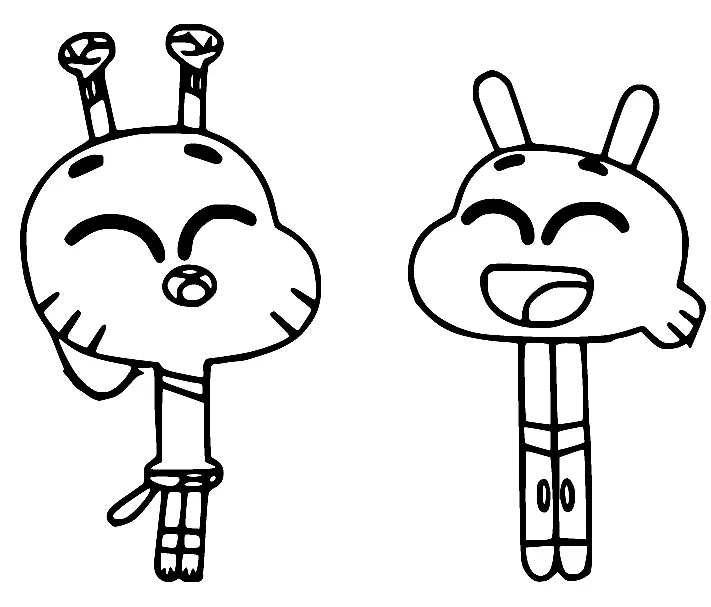 Desenhos de O Incrivel Mundo de Gumball Para Colorir 17