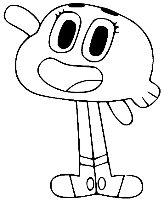 Desenhos de O Incrivel Mundo de Gumball Para Colorir 18