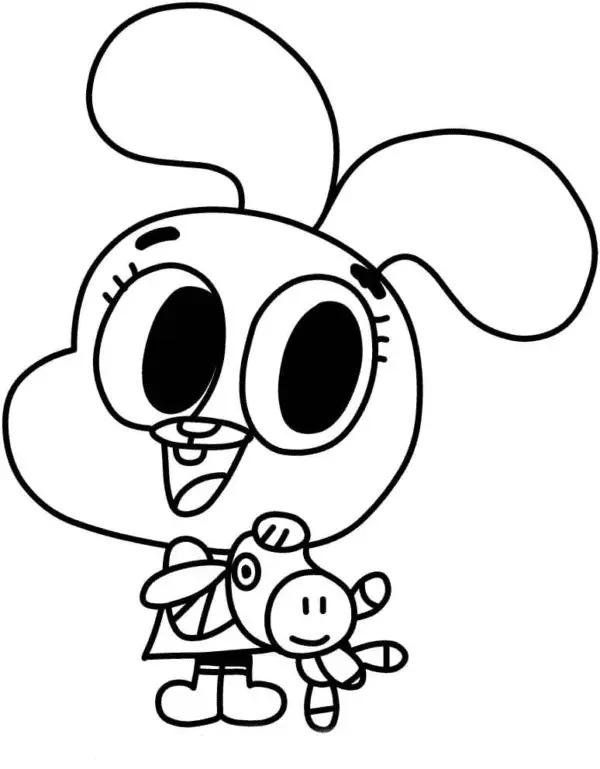 Desenhos de O Incrivel Mundo de Gumball Para Colorir 19