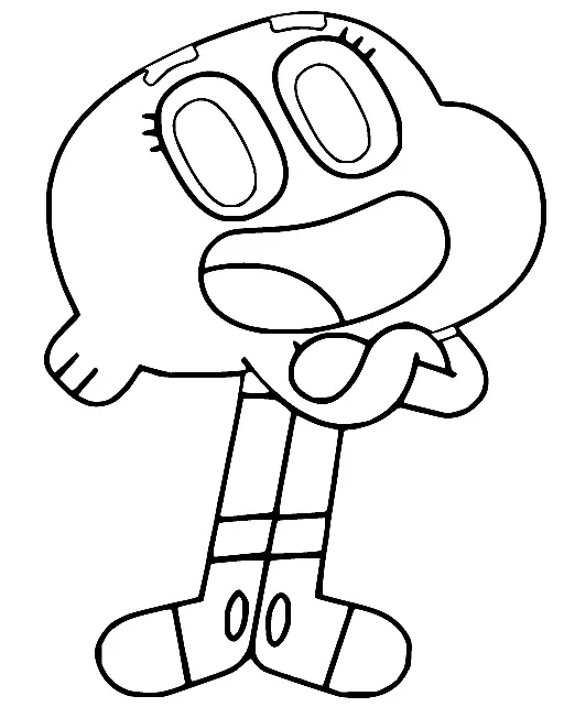 Desenhos de O Incrivel Mundo de Gumball Para Colorir 20