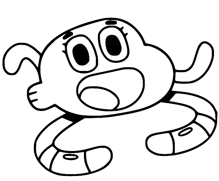 Desenhos de O Incrivel Mundo de Gumball Para Colorir 21