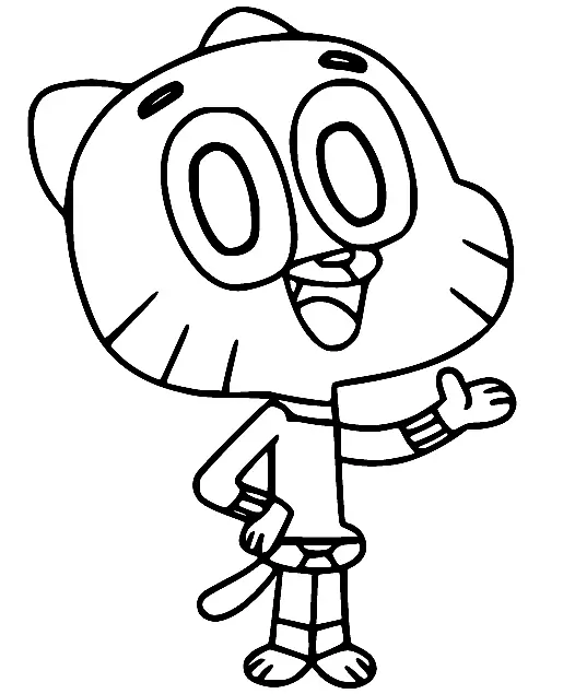 Desenhos de O Incrivel Mundo de Gumball Para Colorir 22