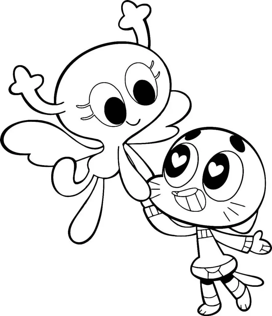 Desenhos de O Incrivel Mundo de Gumball Para Colorir 26