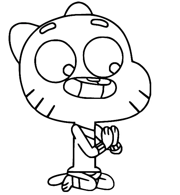 Desenhos de O Incrivel Mundo de Gumball Para Colorir 28