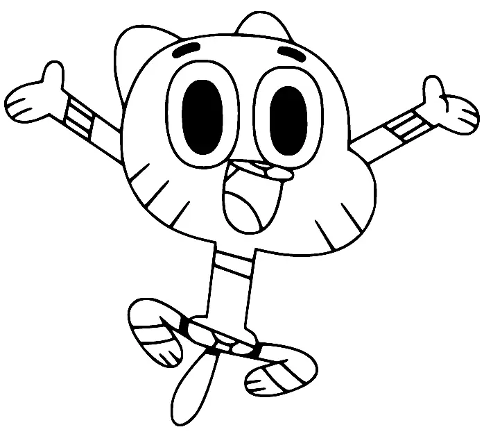 Desenhos de O Incrivel Mundo de Gumball Para Colorir 30