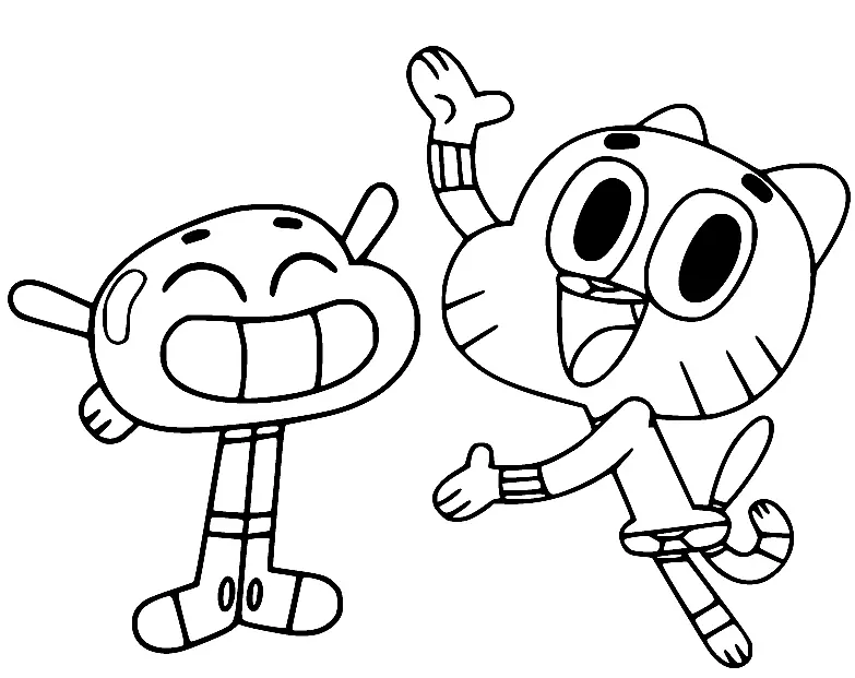 Desenhos de O Incrivel Mundo de Gumball Para Colorir 4