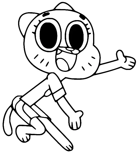 Desenhos de O Incrivel Mundo de Gumball Para Colorir 47