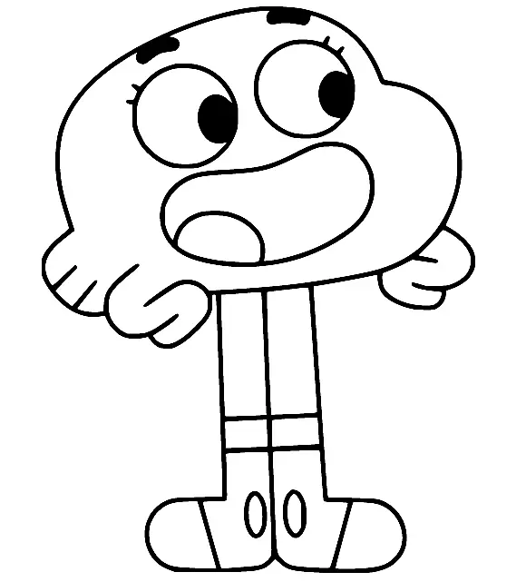 Desenhos de O Incrivel Mundo de Gumball Para Colorir 5