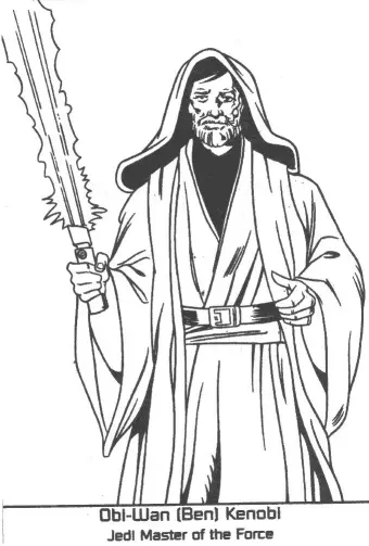 Desenhos de Obi Wan Kenobi Para Colorir