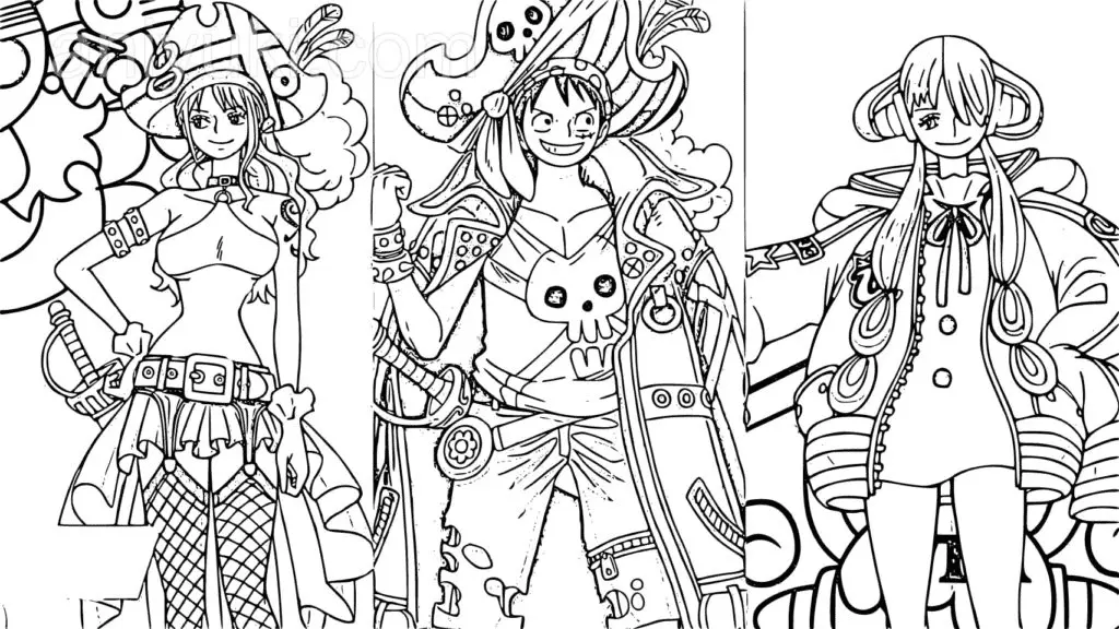 Desenhos de One Piece Film Red Para Colorir 21