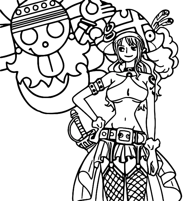 Desenhos de One Piece Film Red Para Colorir 23