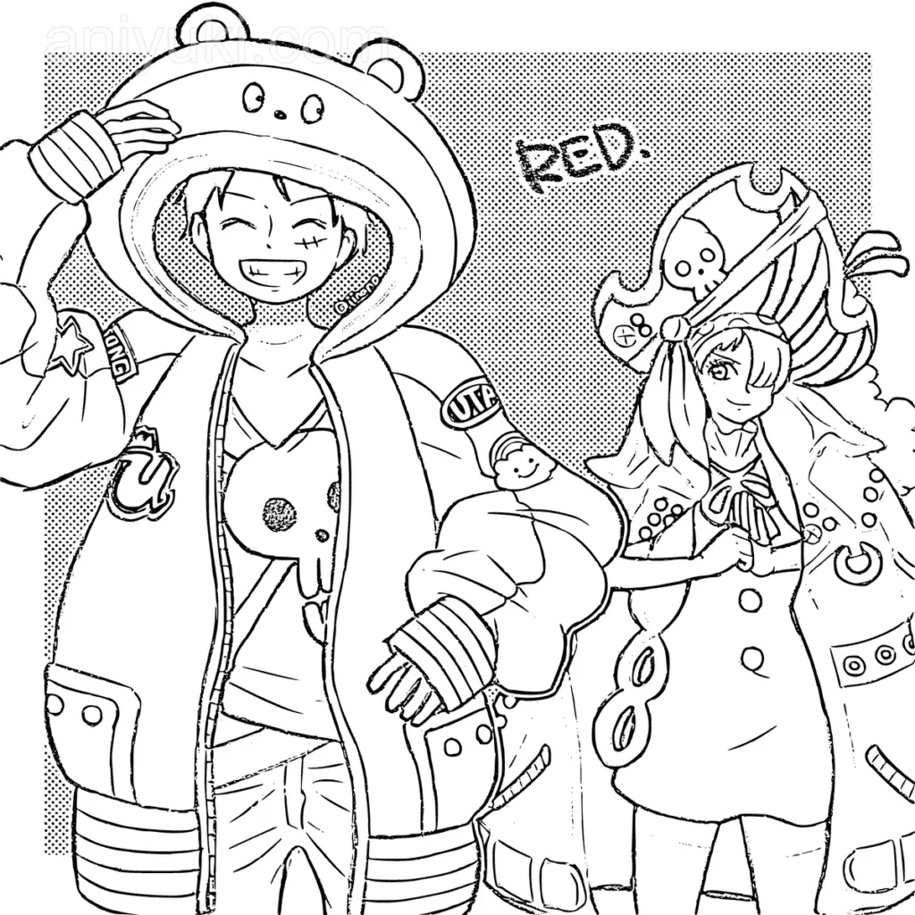 Desenhos de One Piece Film Red Para Colorir 5