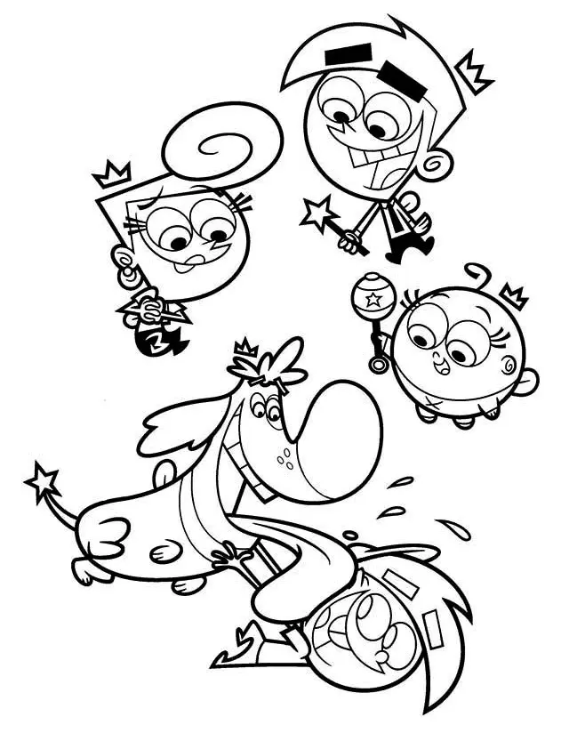 Desenhos de Os Padrinhos Magicos Para Colorir 22