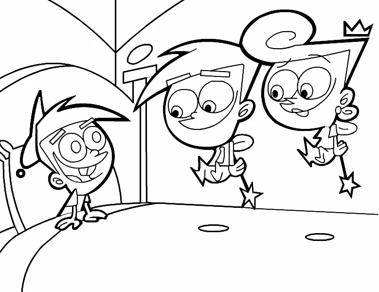 Desenhos de Os Padrinhos Magicos Para Colorir 7