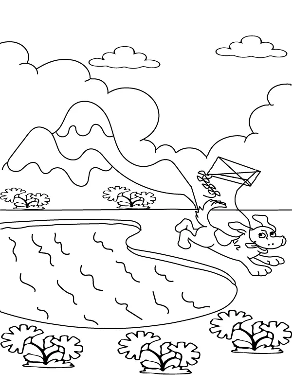 Desenhos de Paisagens naturais Para Colorir 1