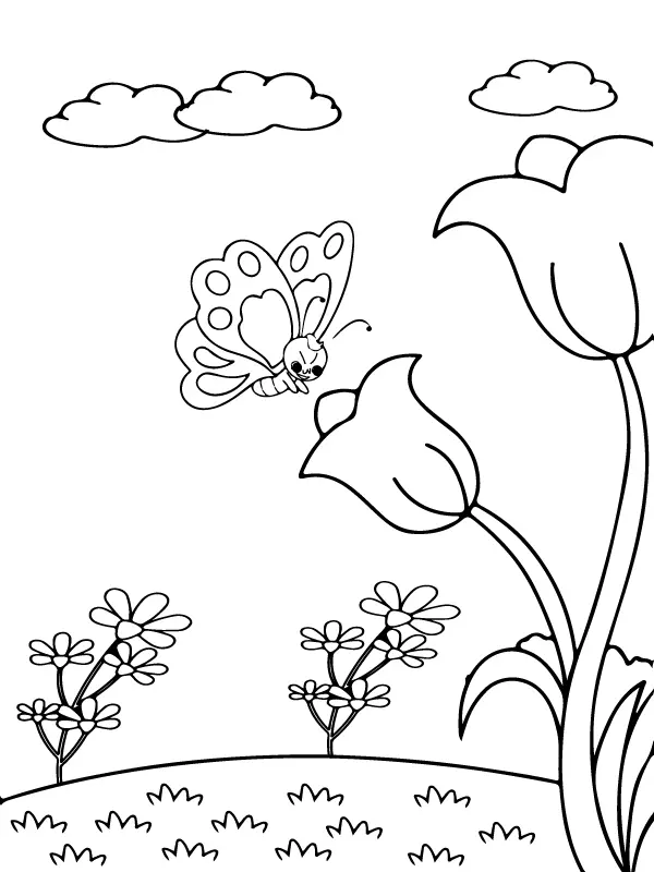 Desenhos de Paisagens naturais Para Colorir 5