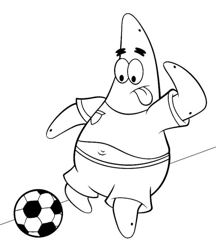 Desenhos de Patrick Estrela Para Colorir 10