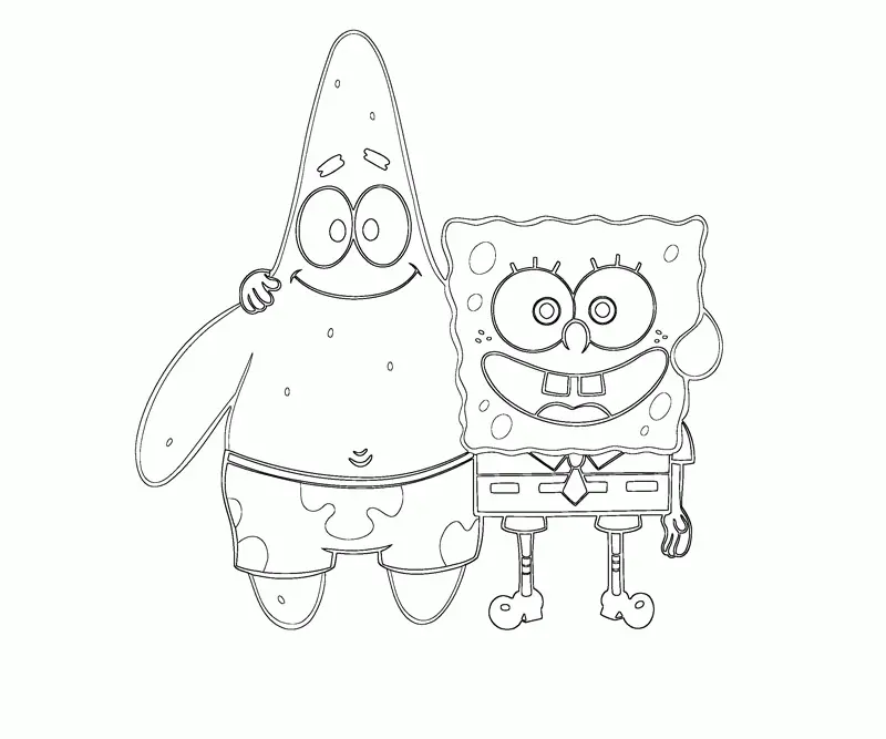 Desenhos de Patrick Estrela Para Colorir 4