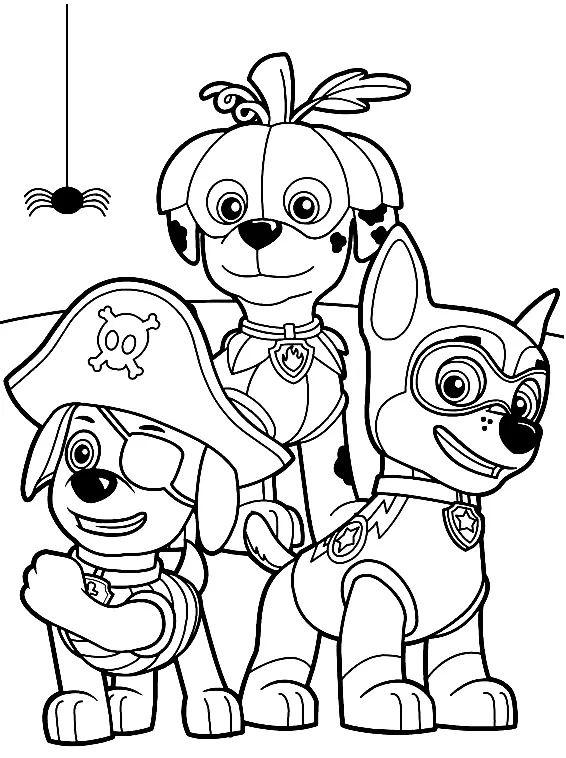 Desenhos de Patrulha Canina Marshall Para Colorir 14