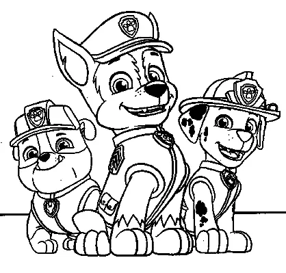 Desenhos de Patrulha Canina Marshall Para Colorir 18