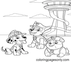 Desenhos de Patrulha Canina Marshall Para Colorir 2