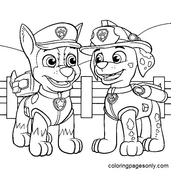 Desenhos de Patrulha Canina Marshall Para Colorir 23