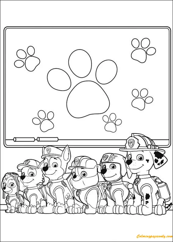 Desenhos de Patrulha Canina Marshall Para Colorir 42