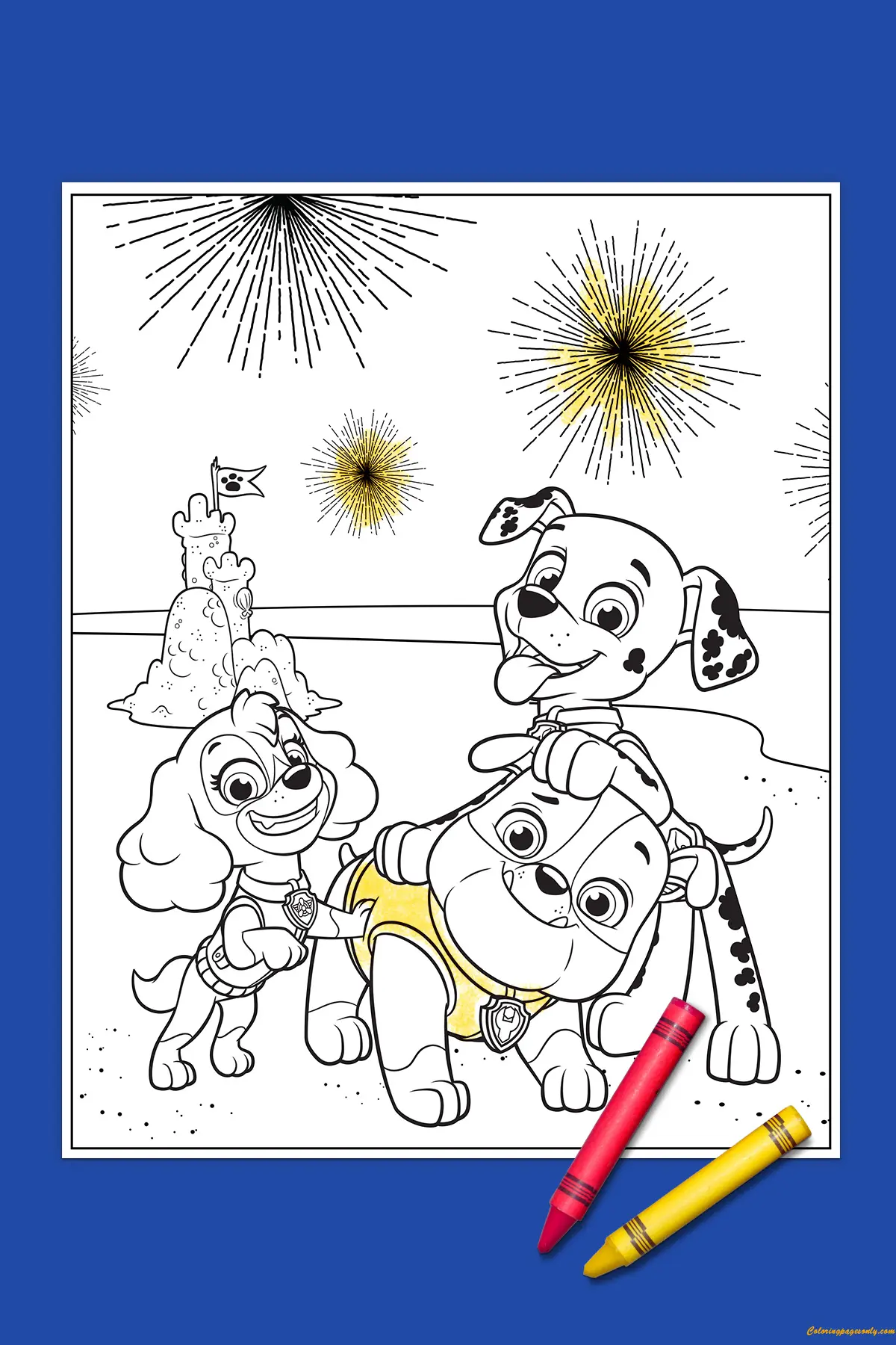 Desenhos de Patrulha Canina Marshall Para Colorir 45