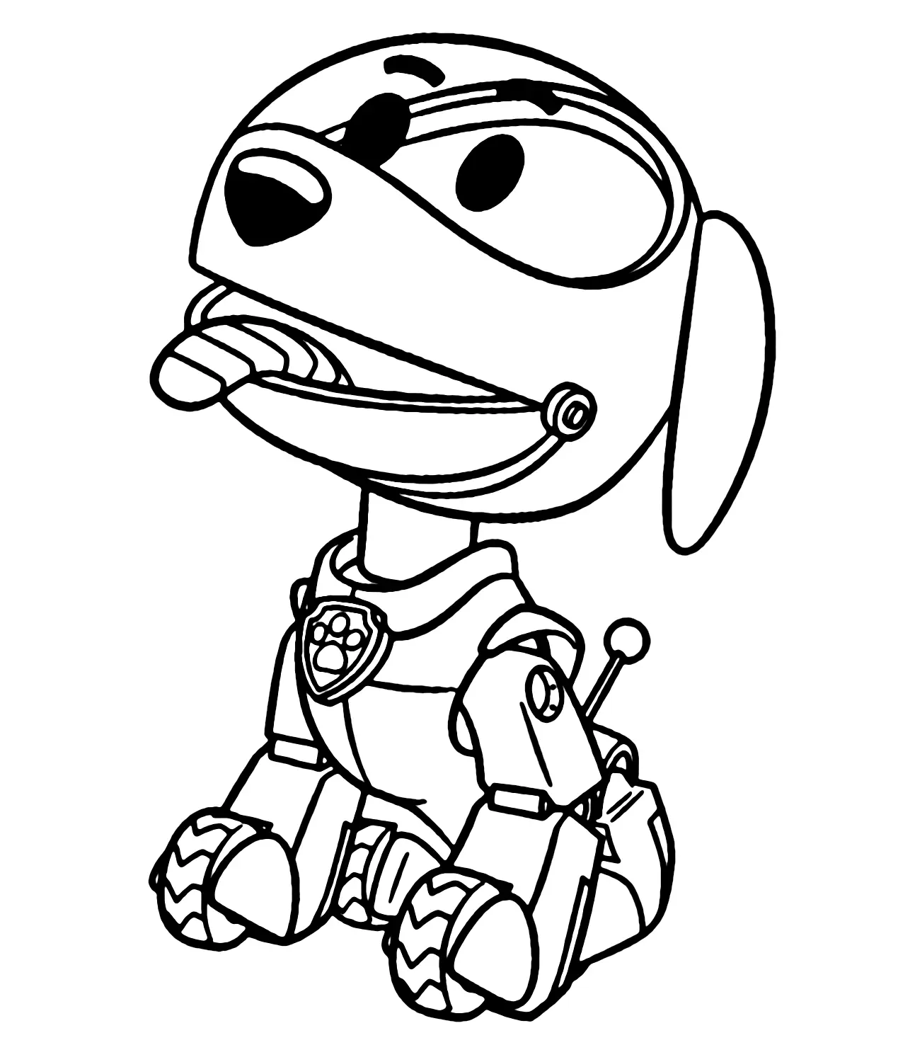 Desenhos de Patrulha Canina Robo Dog Para Colorir 5