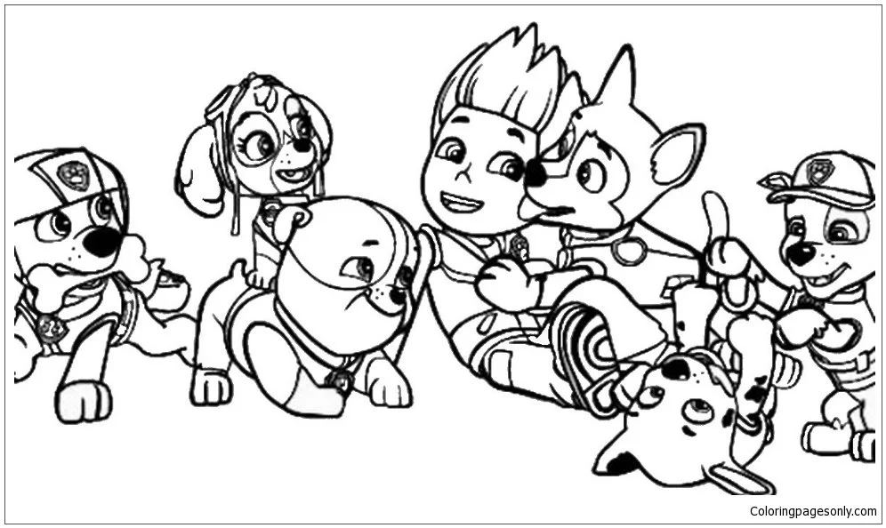 Desenhos de Patrulha Canina Ryder Para Colorir 15