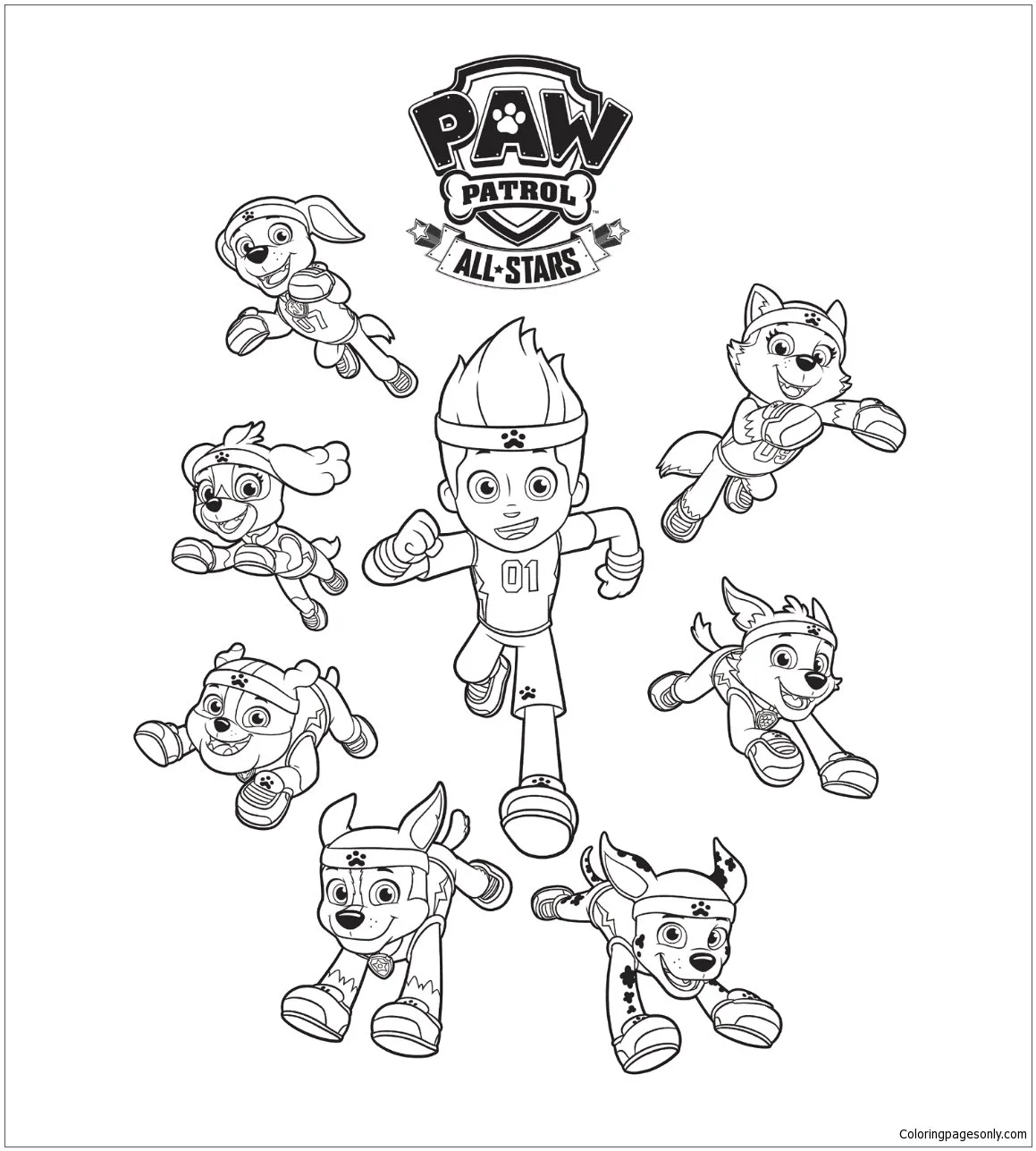 Desenhos de Patrulha Canina Ryder Para Colorir 17