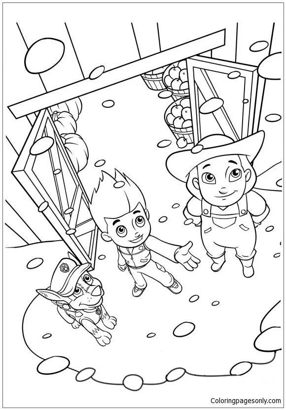 Desenhos de Patrulha Canina Ryder Para Colorir 21