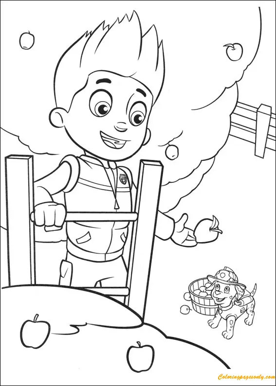 Desenhos de Patrulha Canina Ryder Para Colorir 23