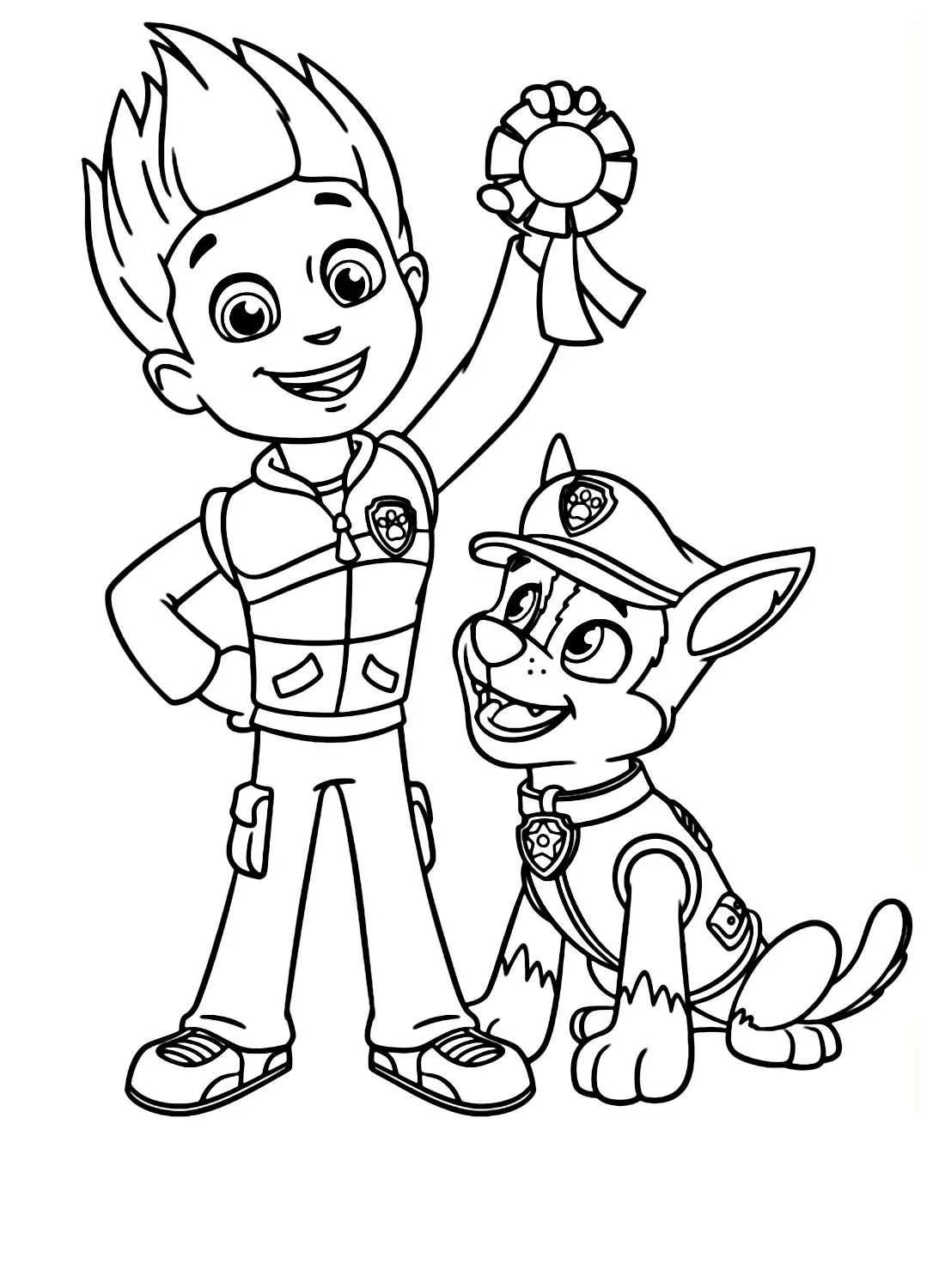 Desenhos de Patrulha Canina Ryder Para Colorir 25