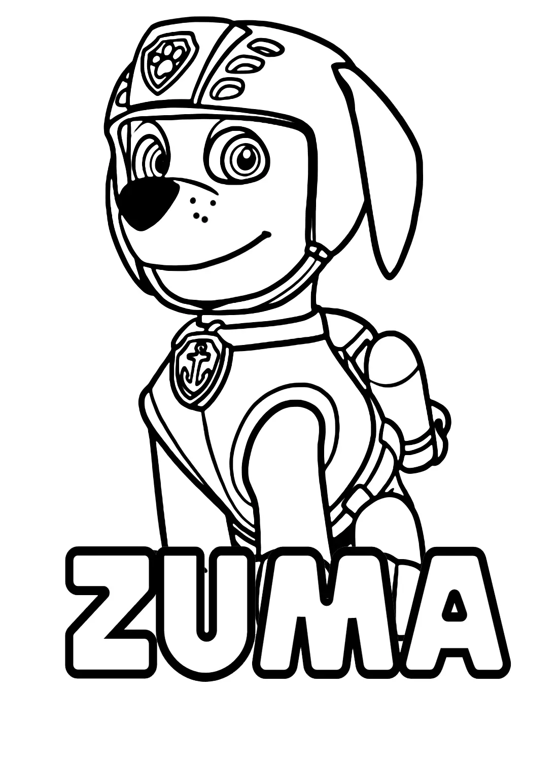 Desenhos de Patrulha Canina Zuma Para Colorir 38