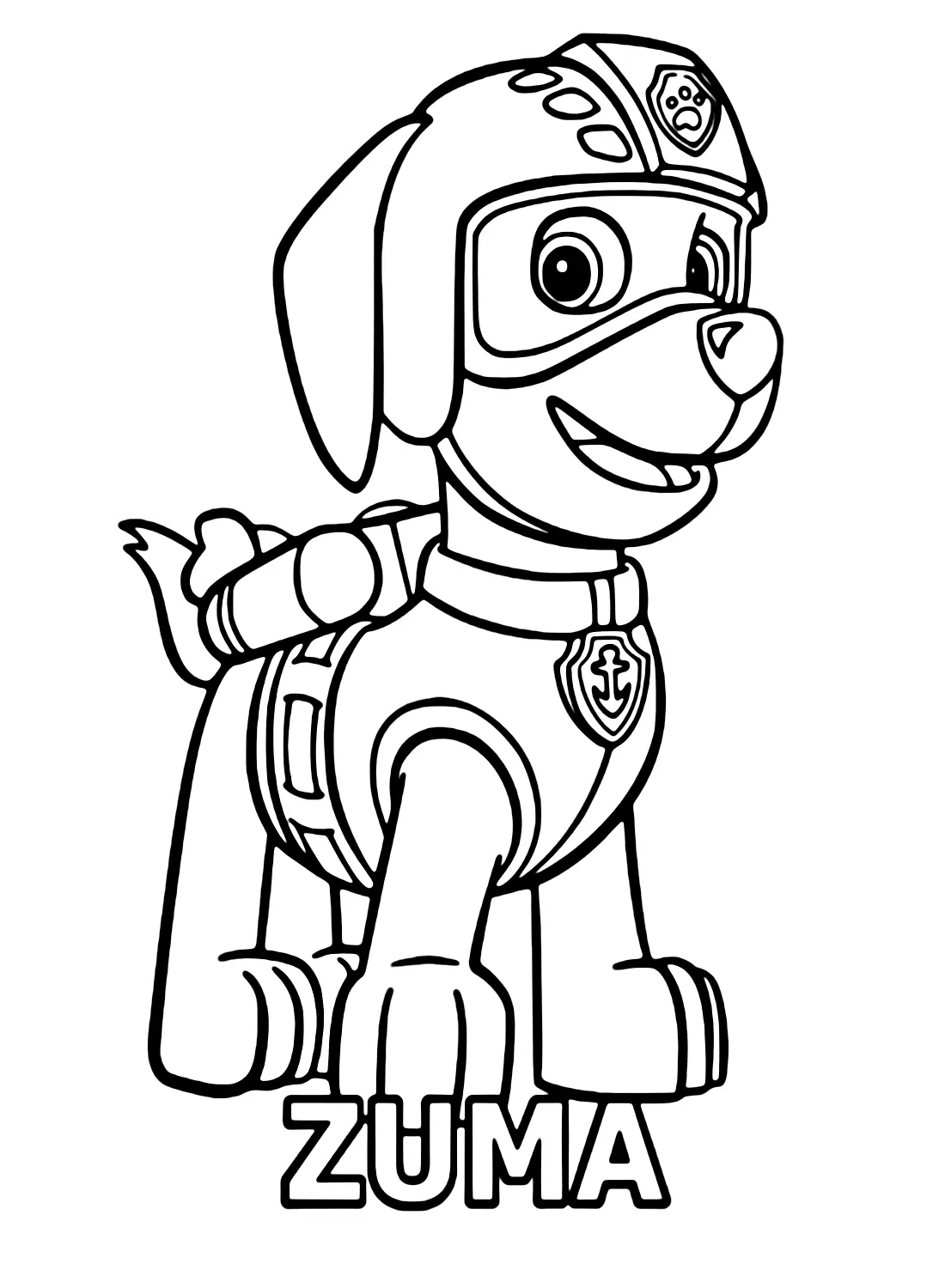 Desenhos de Patrulha Canina Zuma Para Colorir 40