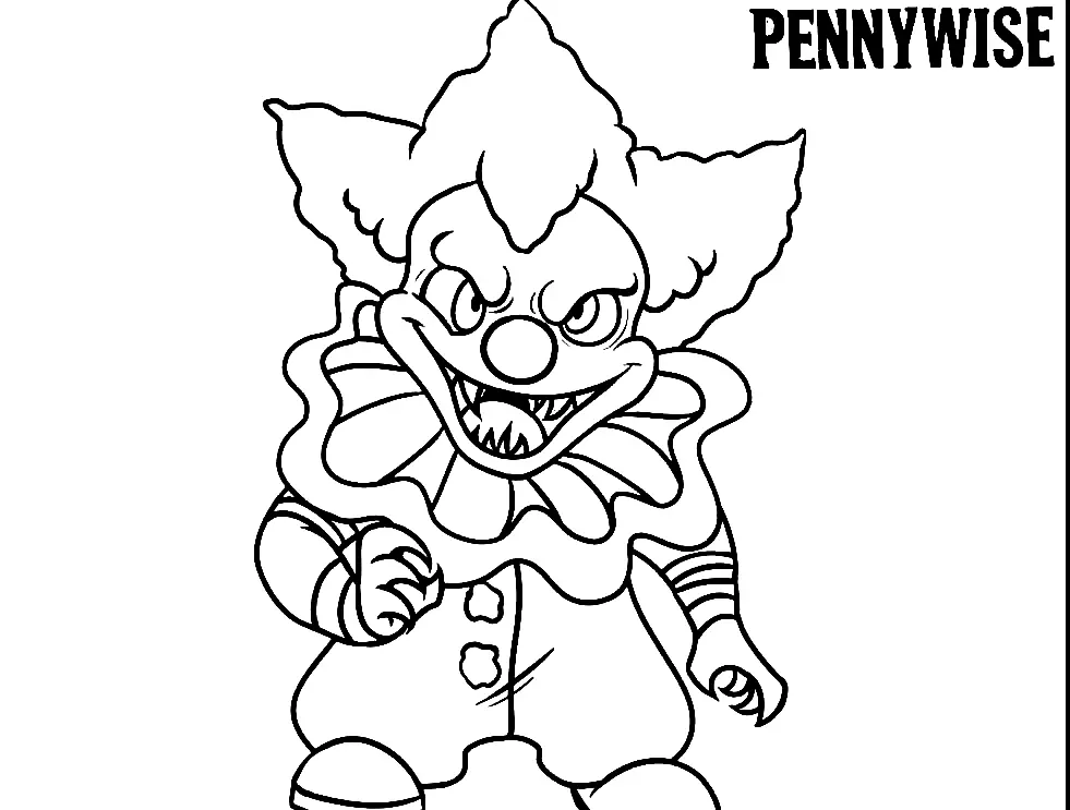 Desenhos de Pennywise Para Colorir 42