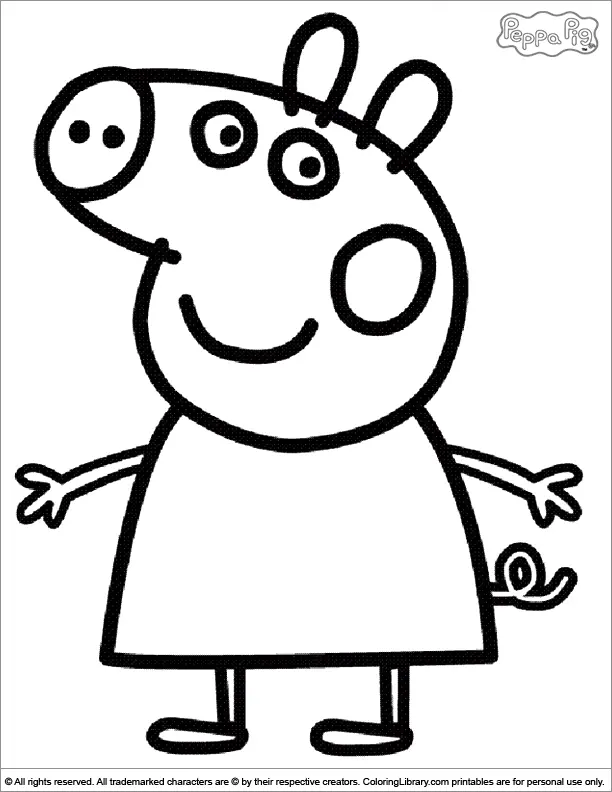 Desenhos de Peppa Pig Para Colorir 10