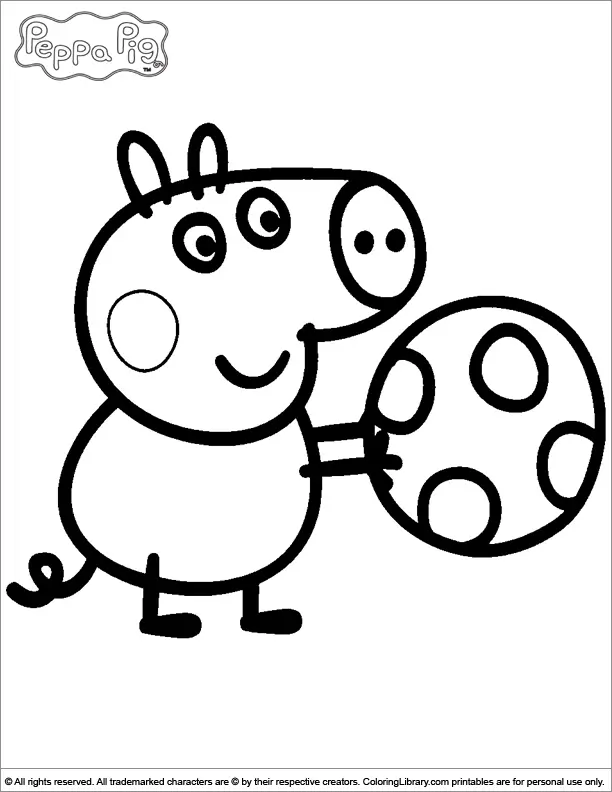 Desenhos de Peppa Pig Para Colorir 18