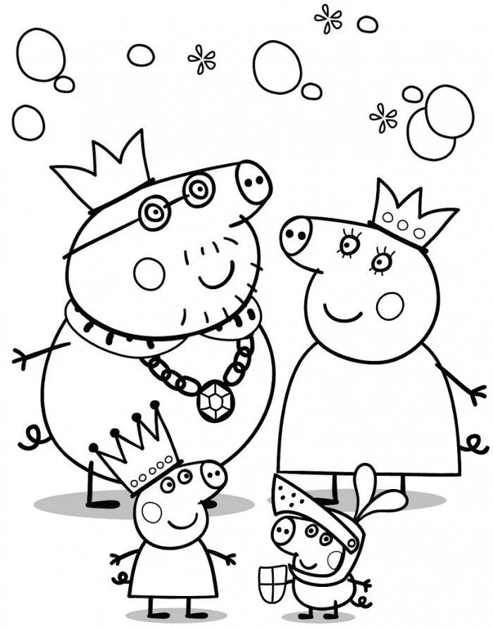 Desenhos de Peppa Pig Para Colorir 25