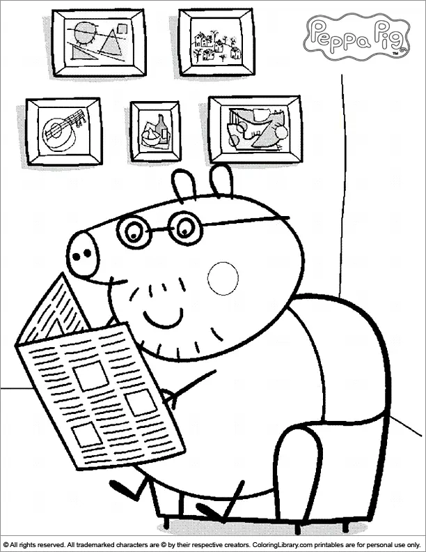 Desenhos de Peppa Pig Para Colorir 28