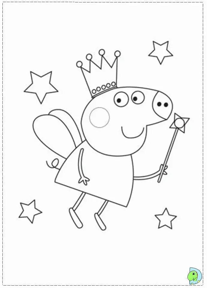 Desenhos de Peppa Pig Para Colorir 33