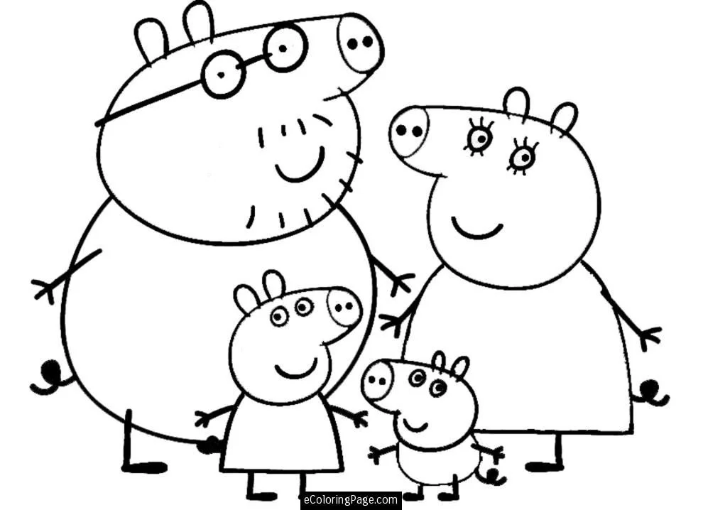 Desenhos de Peppa Pig Para Colorir 37