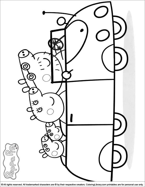 Desenhos de Peppa Pig Para Colorir 42