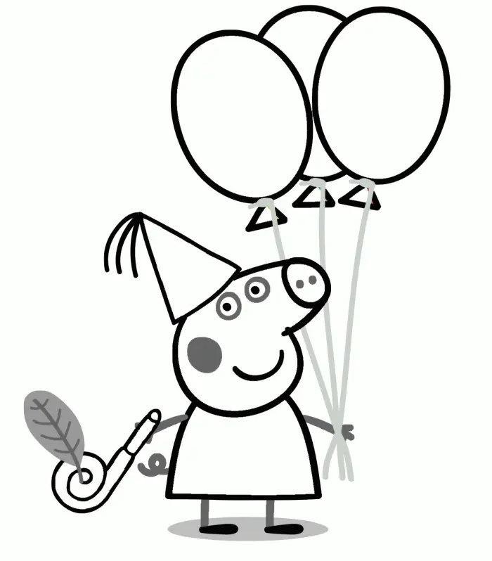 Desenhos de Peppa Pig Para Colorir 6