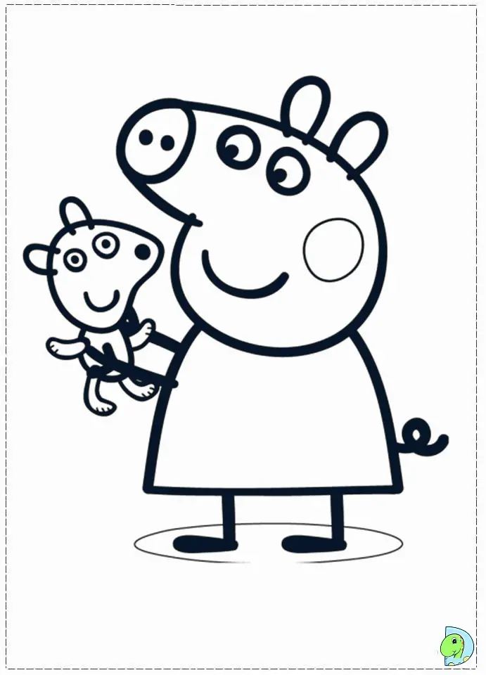 Desenhos de Peppa Pig Para Colorir 7